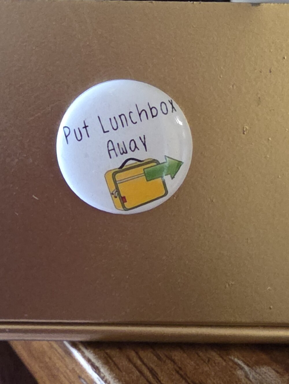 chores to do small magnet put lunch box away